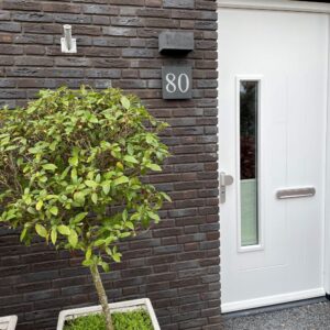 Huisnummerbord Leisteen 20 x 20 cm