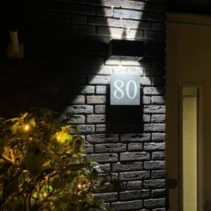 Huisnummerbord leisteen 20 x 20 cm